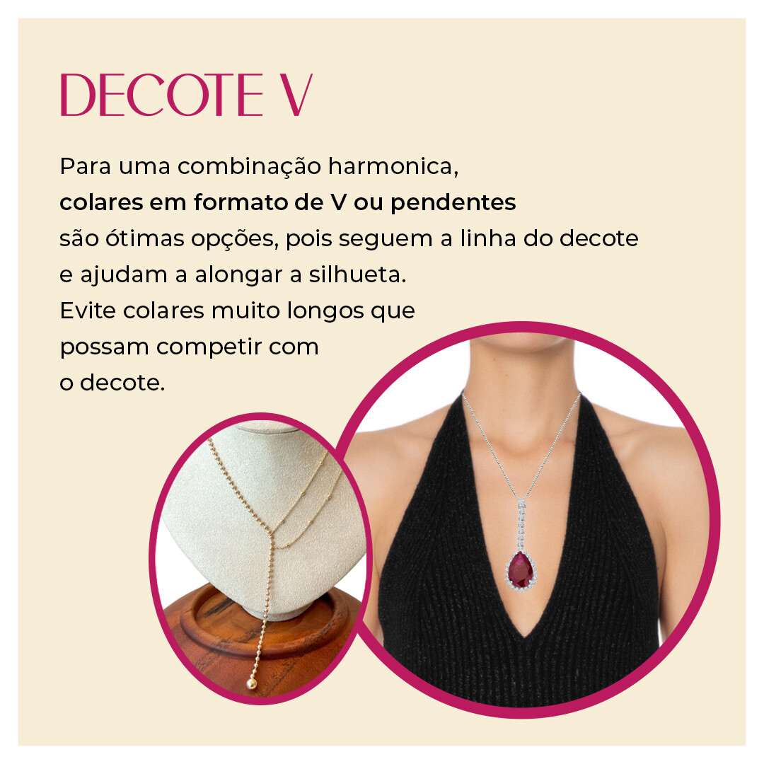 A Importância do Decote na Harmonização do Colar com o Rosto - inspiração 1