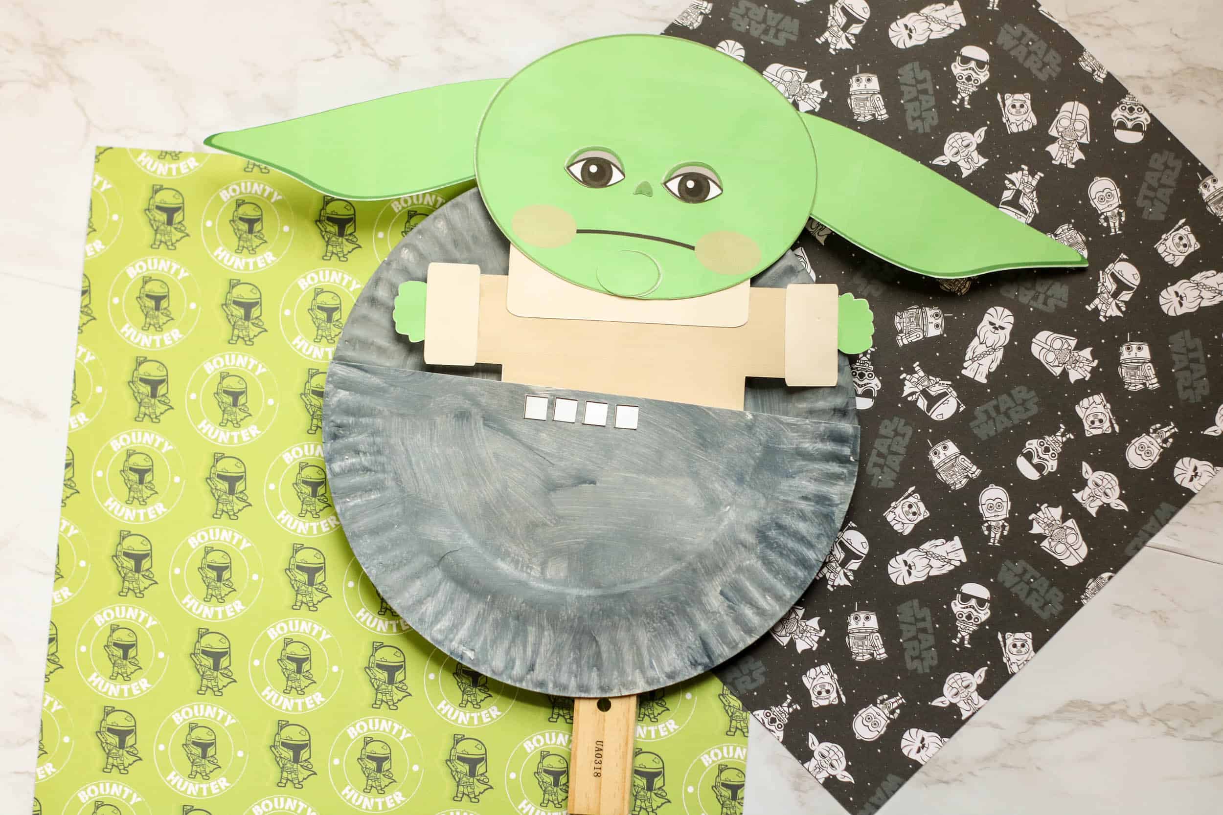 Reuso Criativo: Baby Yoda com Rolo de Papel Higiênico - inspiração 3
