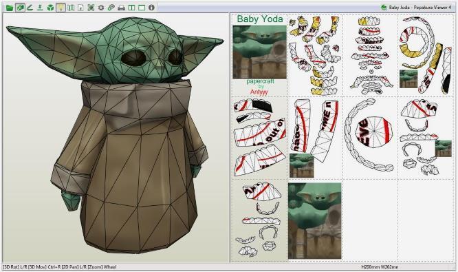 Baby Yoda Articulado: Dobre e Modele - inspiração 1