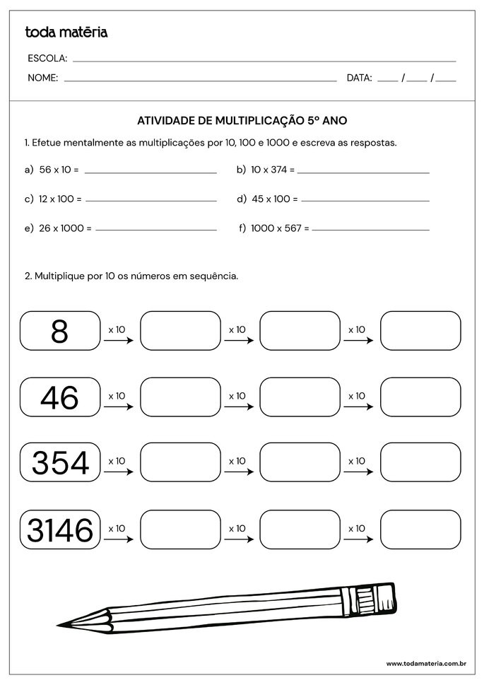 Multiplicação por Um Algarismo: Domine o Primeiro Nível - inspiração 3