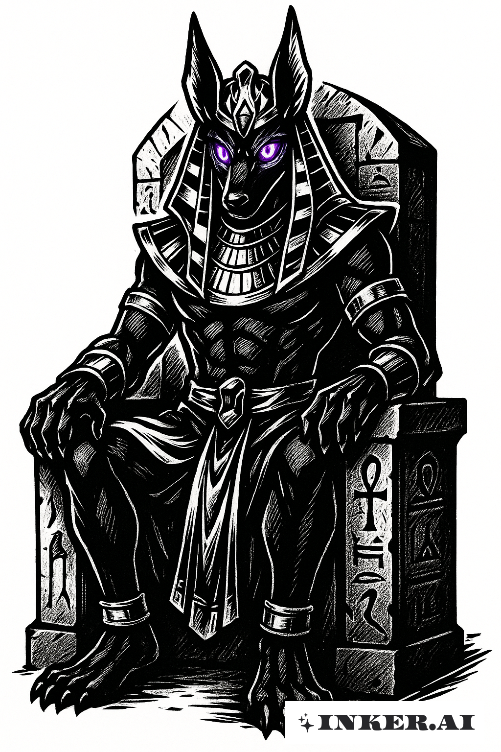 A Essência de Anúbis: O Guia dos Mortos e o Guardião do Equilíbrio - inspiração 2