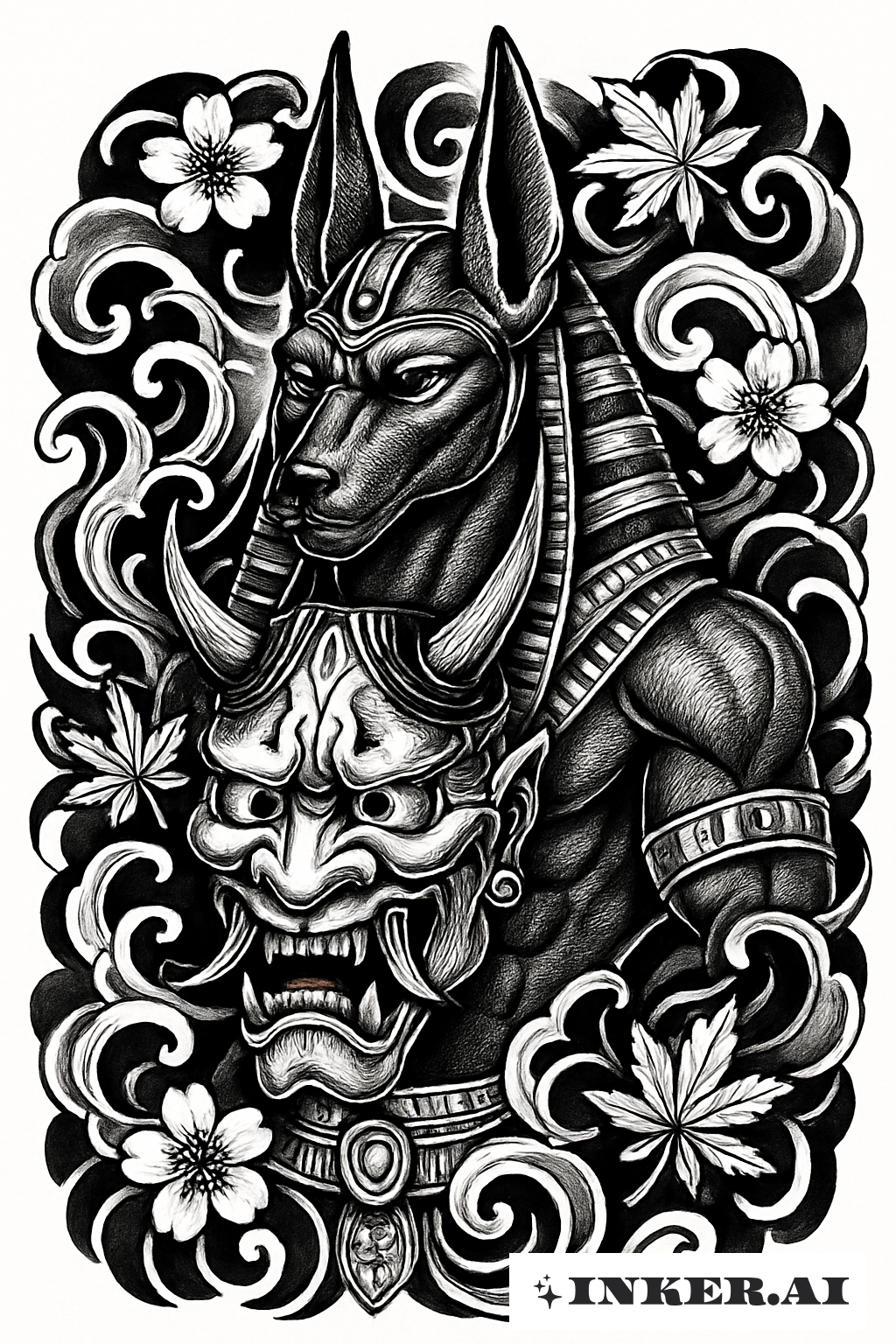 A Coroa de Anúbis: Símbolos de Poder e Transição - inspiração 1