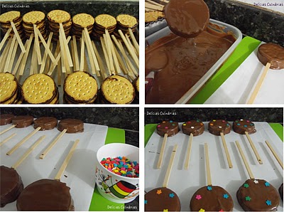 Cores Vibrantes com Chocolate Fracionado Colorido - inspiração 1