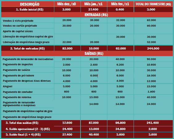 Fluxo de Caixa: Visualize a Entrada e Saída de Dinheiro Diariamente - inspiração 2