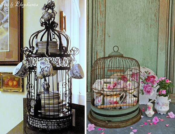 Toques Românticos: Gaiolas para Arranjos de Flores Secas ou Artificiais - inspiração 1