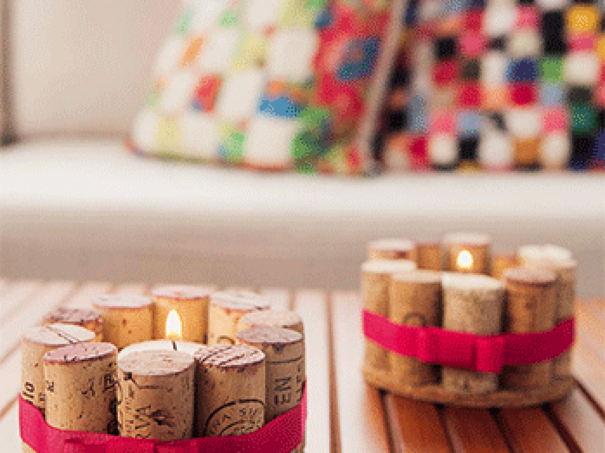 Vasos Decorativos DIY: Rolhas como Revestimento Criativo - inspiração 1