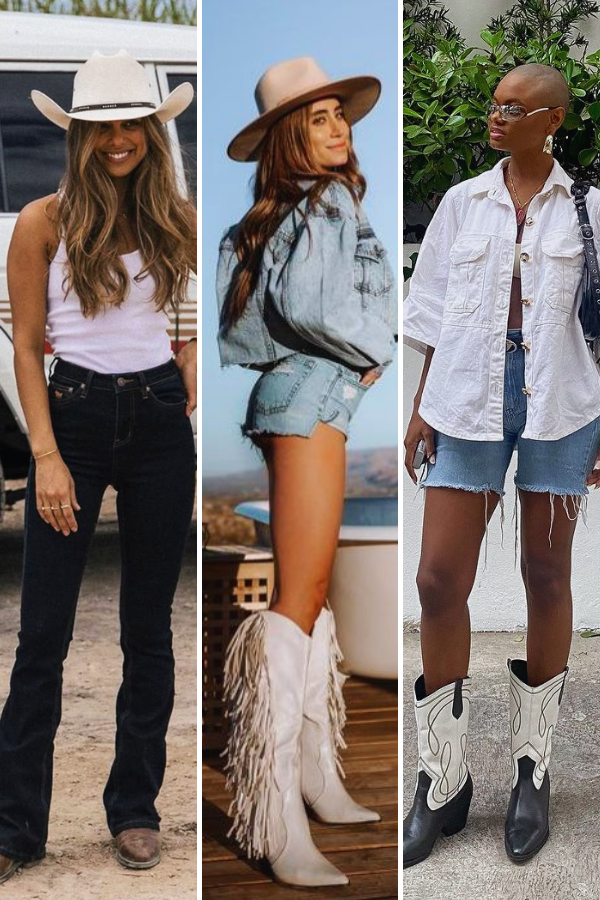 Cowgirl Chic: Jeans Flare e Bordados Delicados - inspiração 1