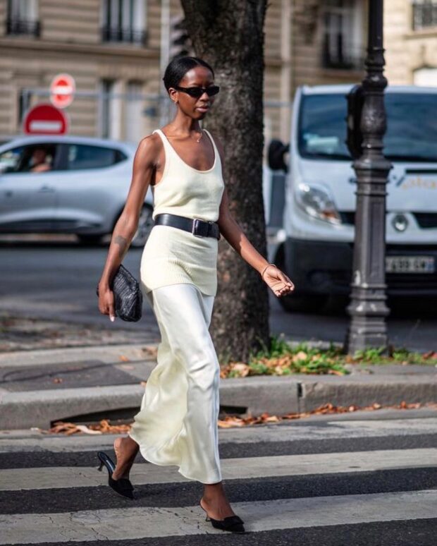 Saias Midi Fluidas: Movimento e Frescor em Cada Passo - inspiração 1