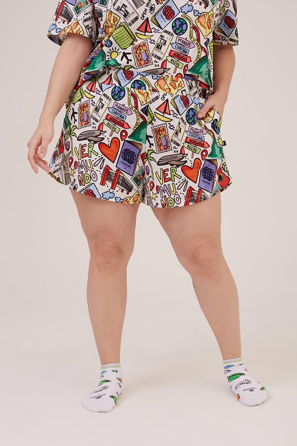 Short Evasê Floral: Leveza e romantismo para os dias de sol - inspiração 1