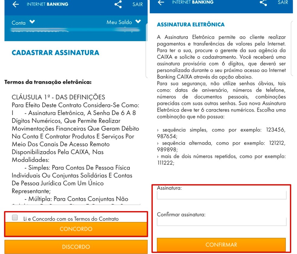 Validando sua identidade digital com a Caixa - inspiração 2