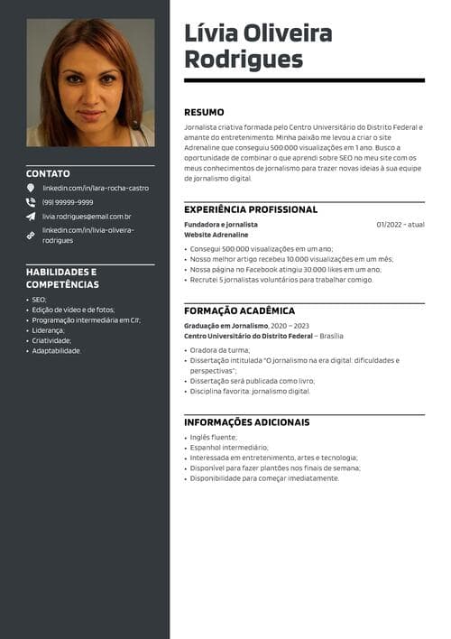 Formação Acadêmica: Destacando Seus Estudos Relevantes - inspiração 2