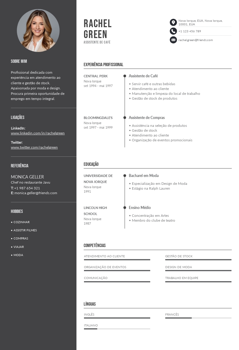 Habilidades: Linguagens e Ferramentas que Você Domina - inspiração 2