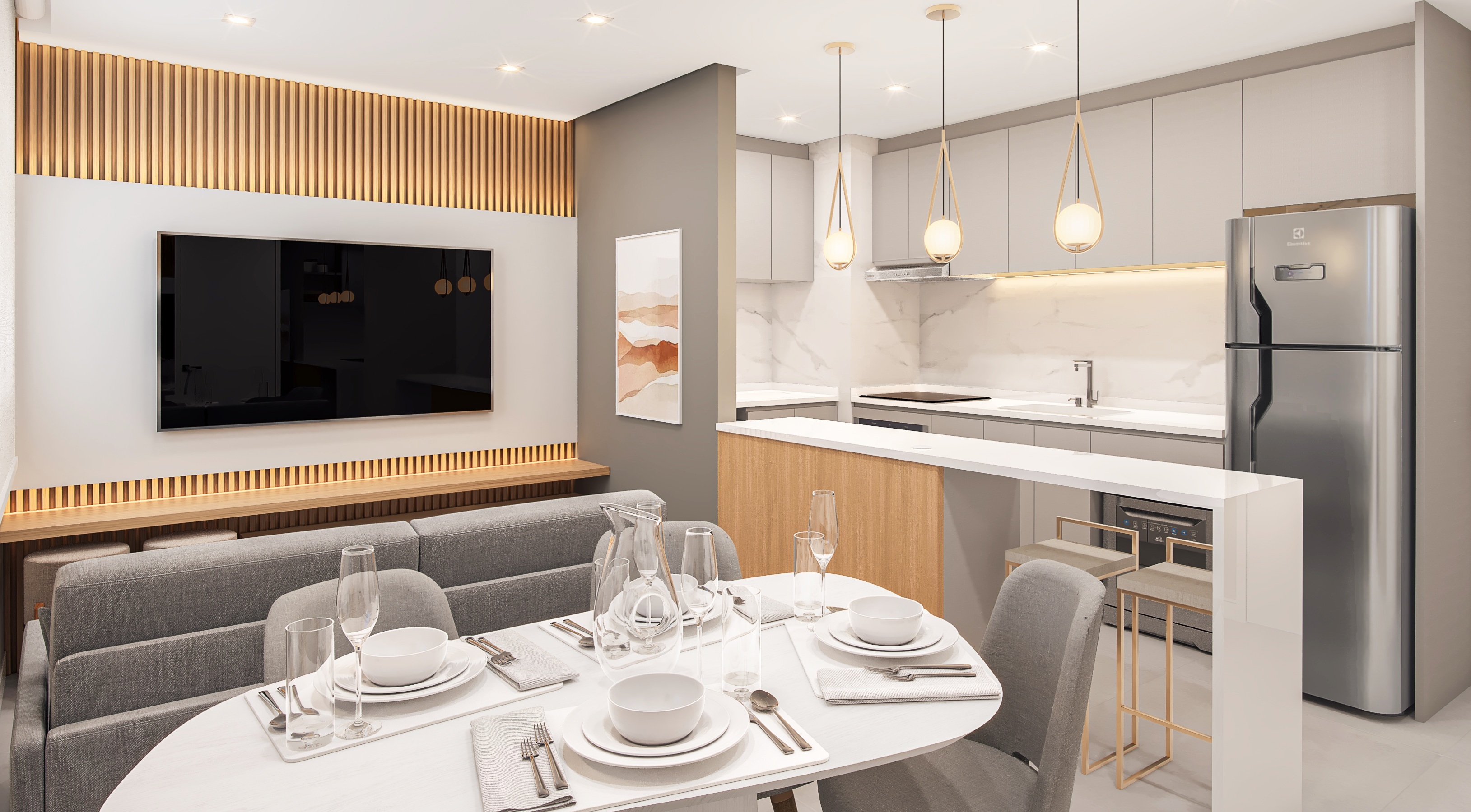 Escandinavo: Conforto e Funcionalidade Elegante - inspiração 2