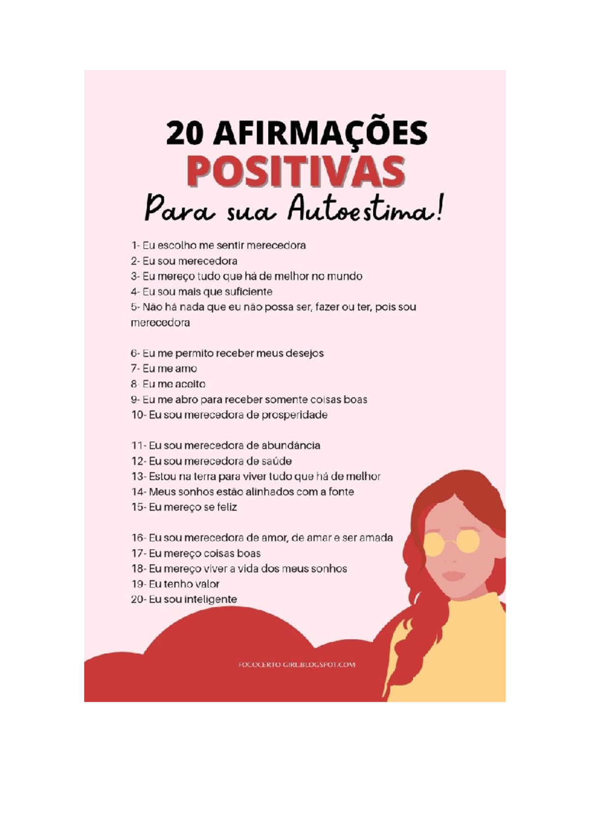 afirmações positivas eu sou