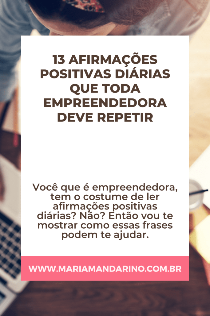 afirmações positivas para o sucesso