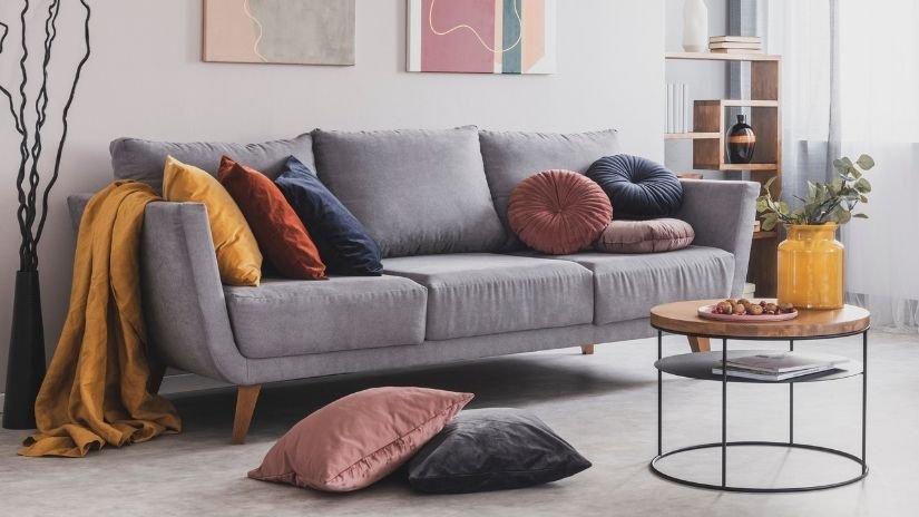 almofadas decorativas para sofá de canto