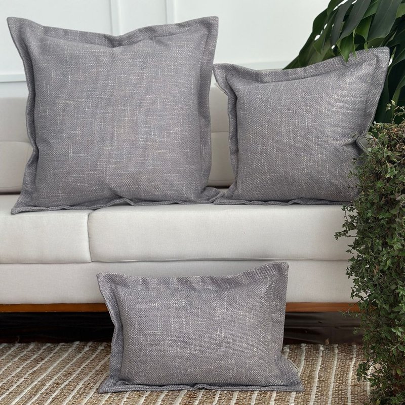 almofadas sofá cinza