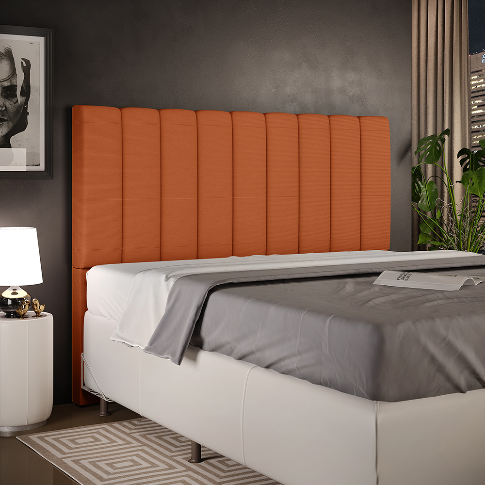 Cabeceira de tecido modular