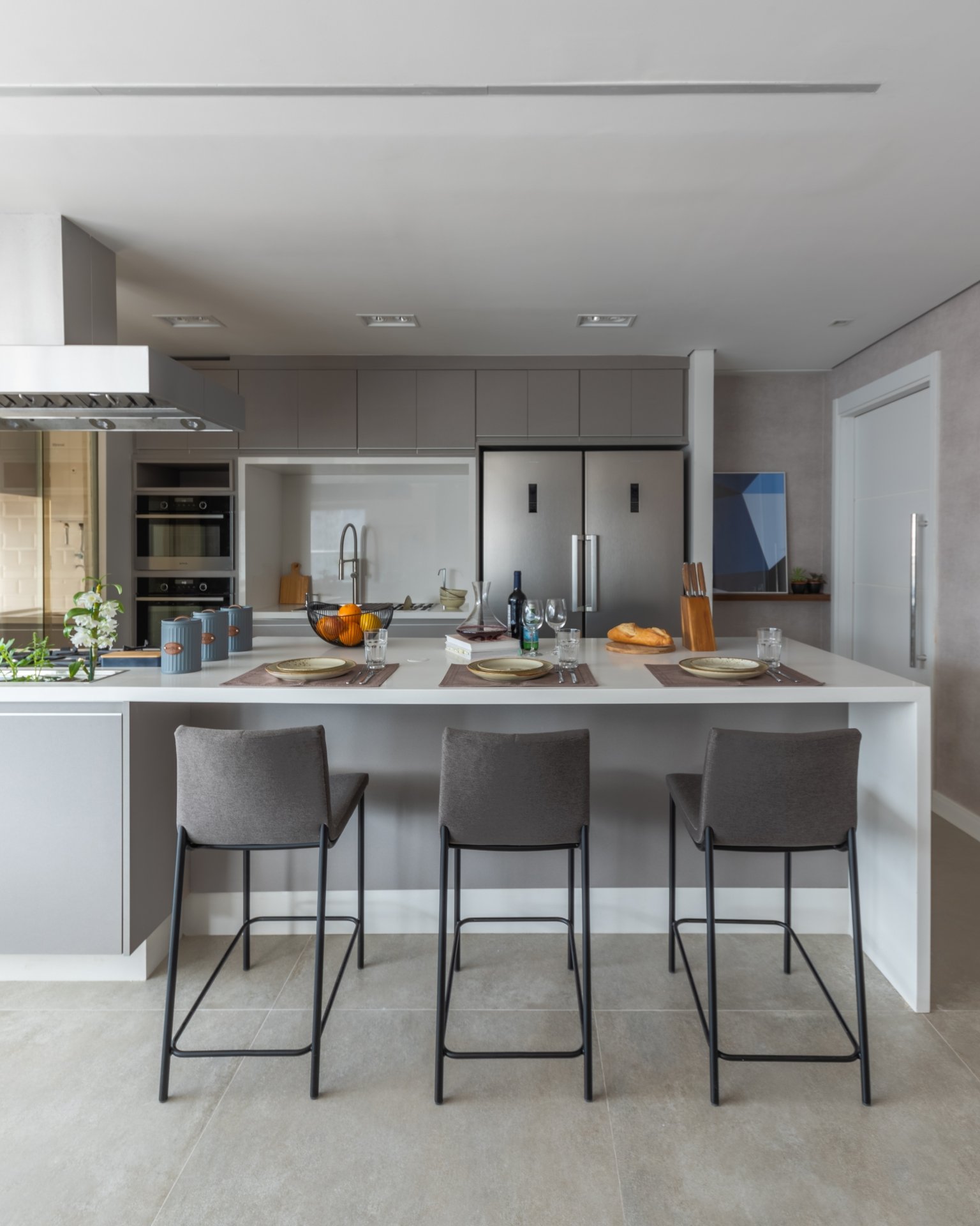 cinza na decoração