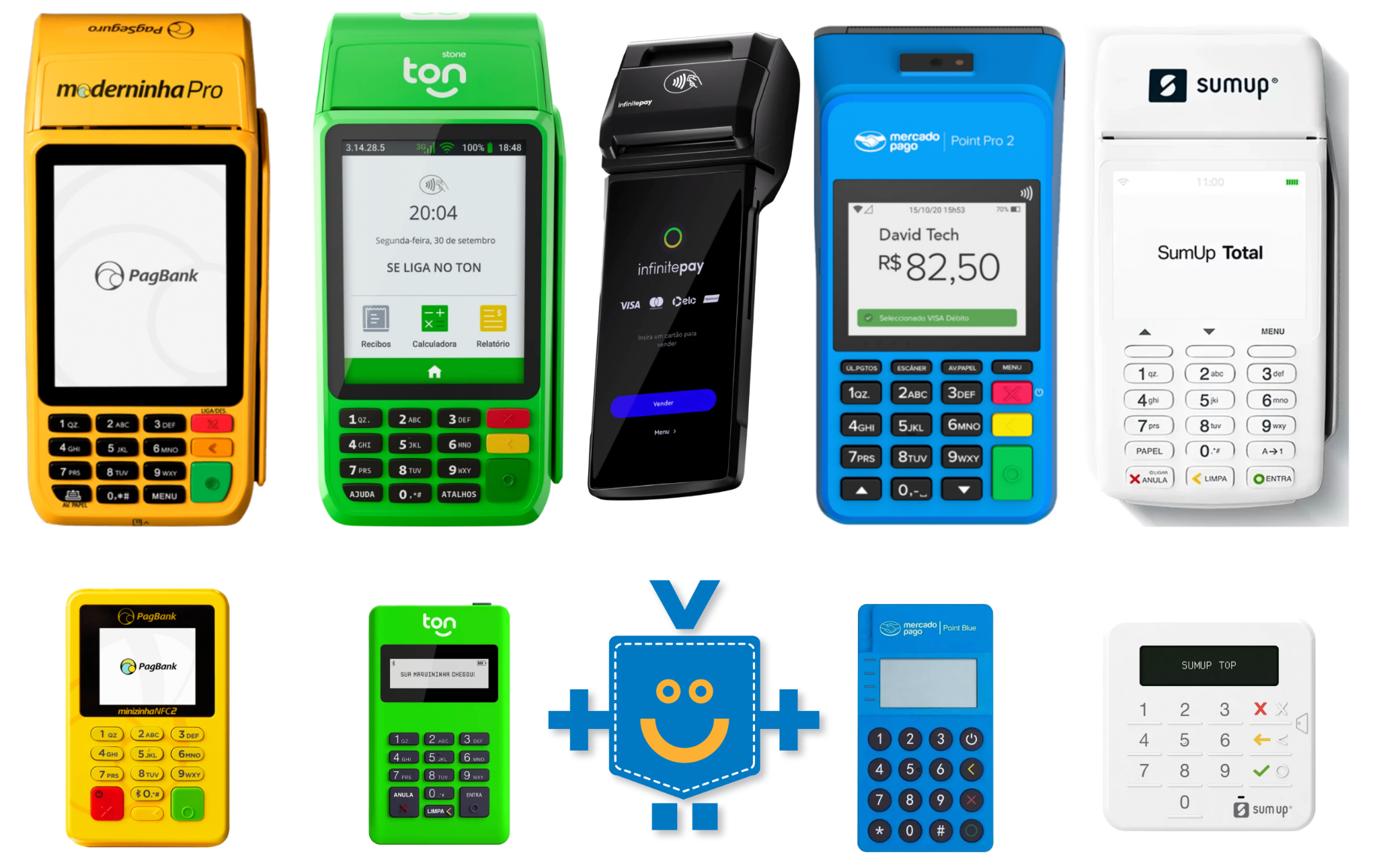 melhores maquininhas de cartão para iniciantes 2026