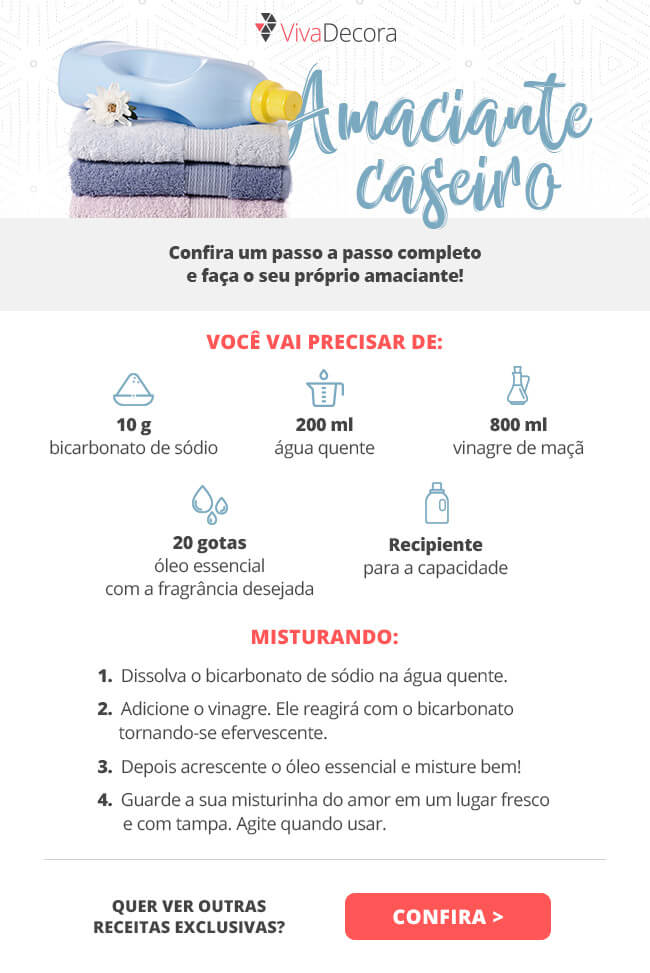 como fazer amaciante roupa