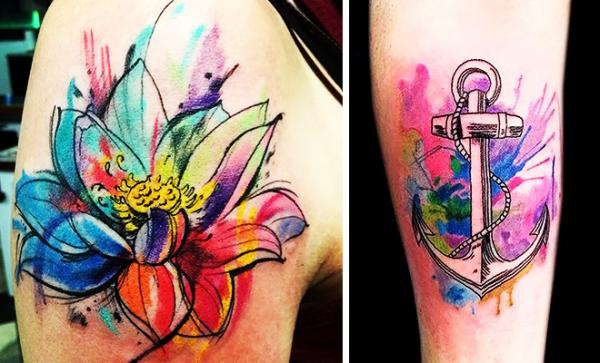 erros comuns ao fazer tatuagem aquarela e como evitar