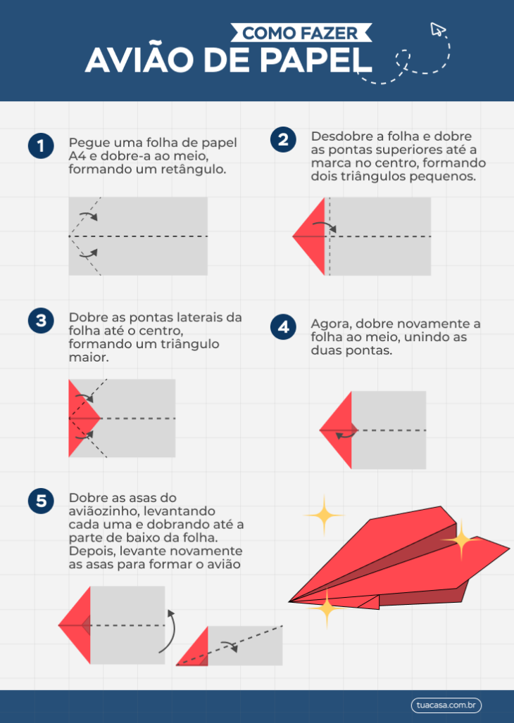 Tutorial de avião de papel que faz curvas