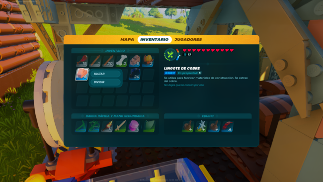 Todos os Usos das Barras de Cobre no LEGO Fortnite