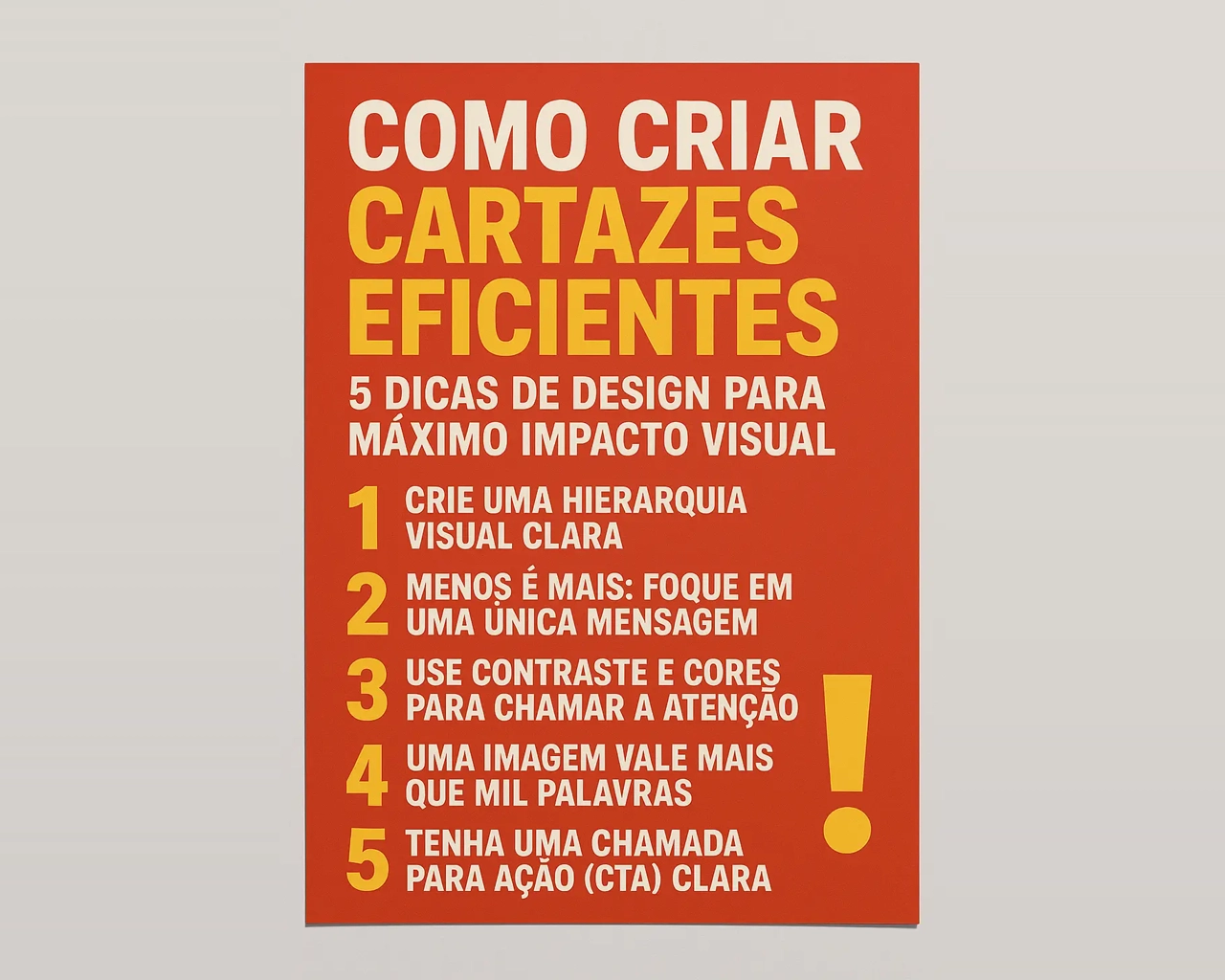 Como Escolher as Cores Certas para o Seu Cartaz