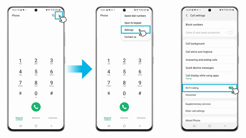 como fazer chamadas wifi