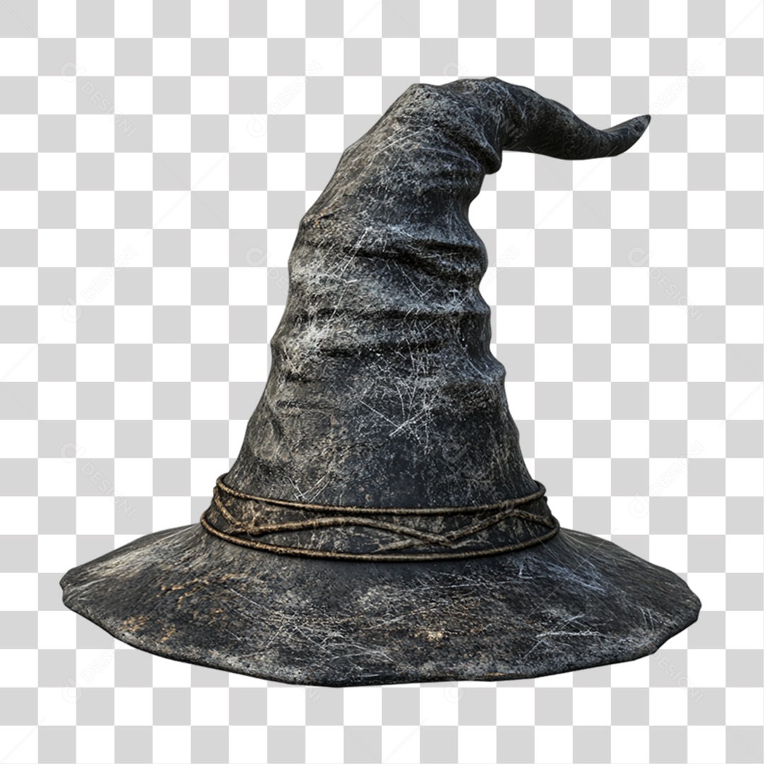 chapéu de bruxa de feltro para Halloween