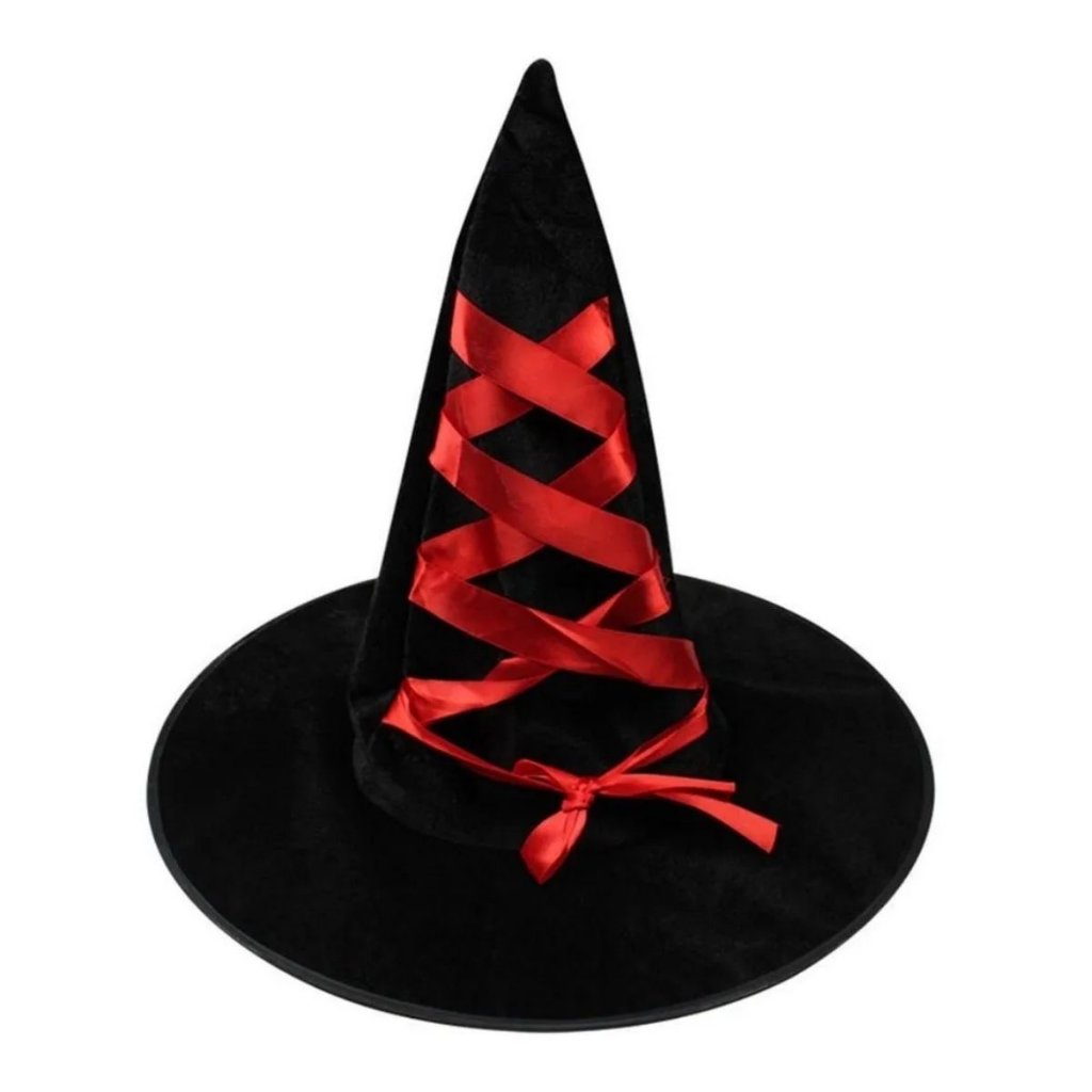 chapéu de bruxa de feltro para Halloween