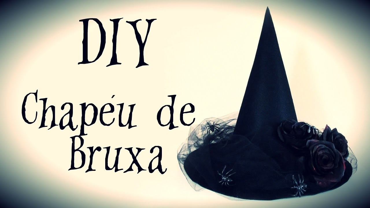 chapéu de bruxa para fantasia