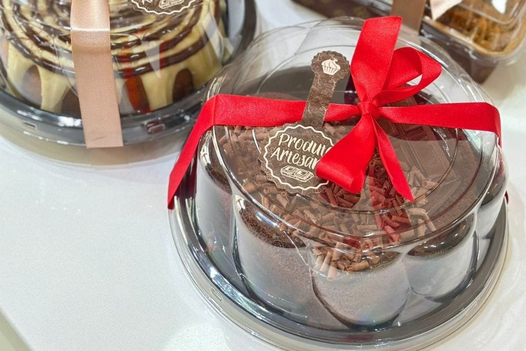 ideias criativas embalagem bolo caseiro