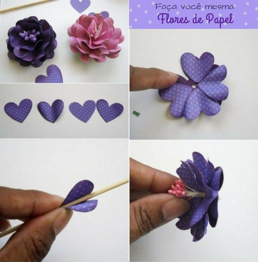 florzinhas de cetim fáceis