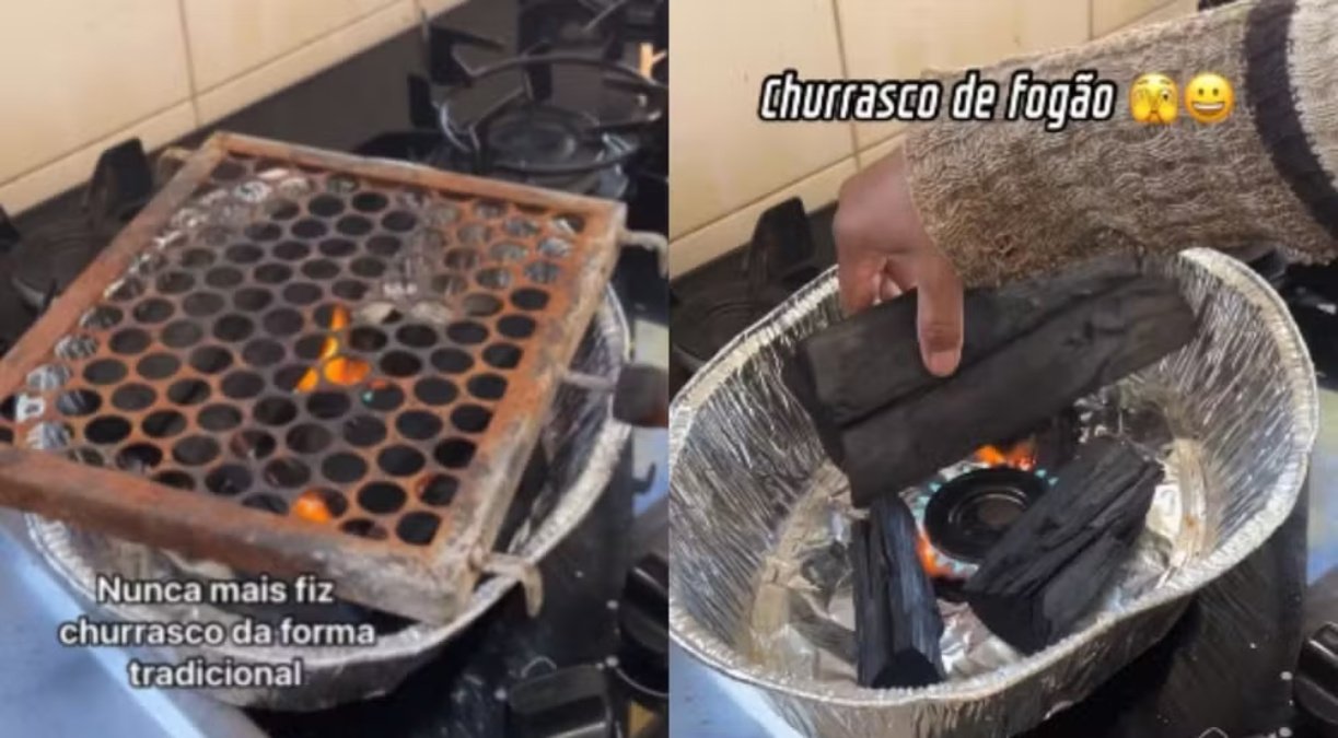 como evitar fumaça ao usar grill no fogão