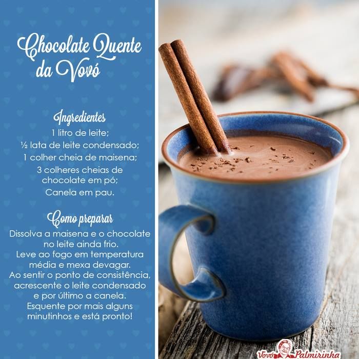 Receita de Chocolate Quente Cremoso Caseiro