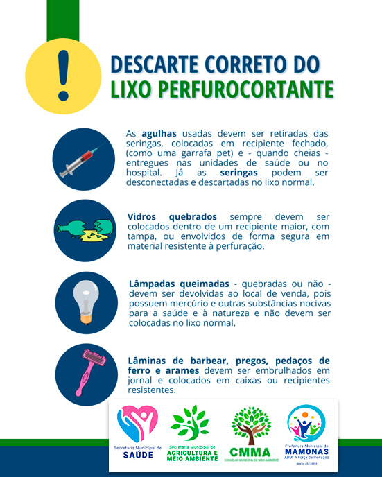 como fazer o descarte de materiais perfurocortantes