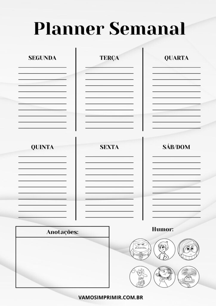 erros comuns ao fazer planner semanal