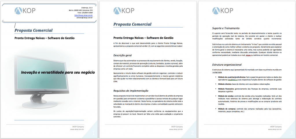 Como fazer proposta comercial no Word?