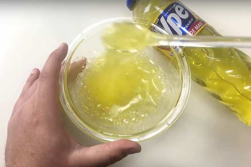 erros comuns ao fazer slime com detergente