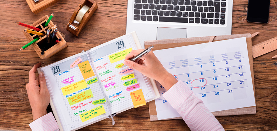 erros comuns ao fazer agenda física