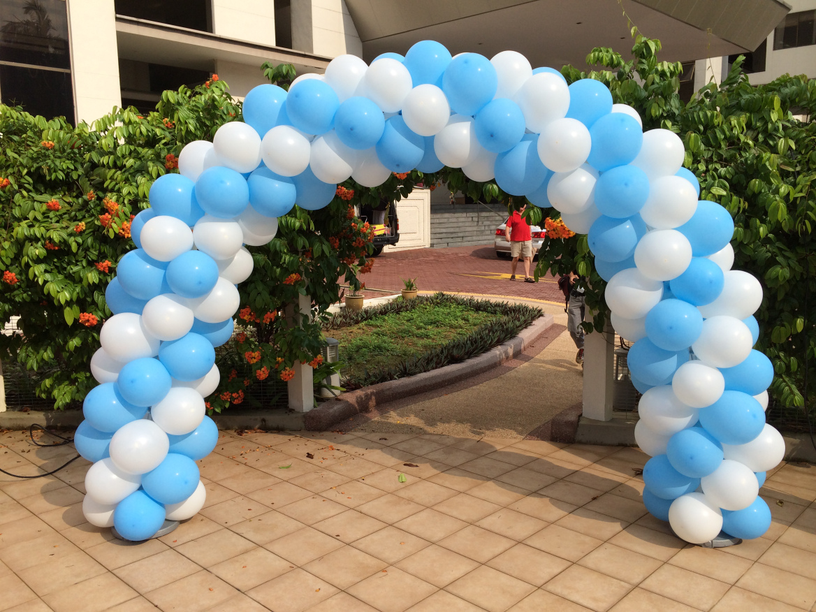 ideias de cores para arco de balões desconstruído