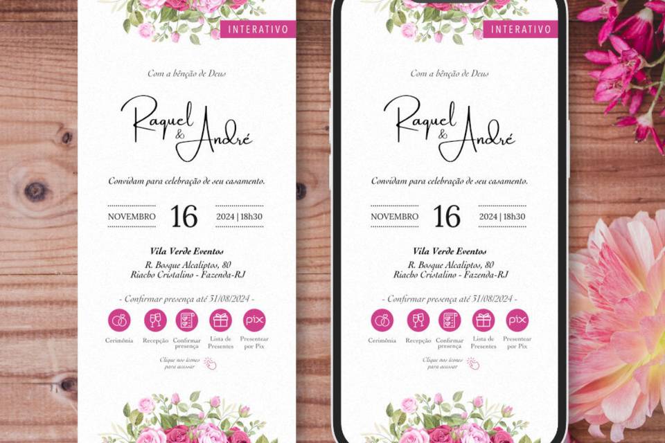 como fazer um convite de casamento virtual