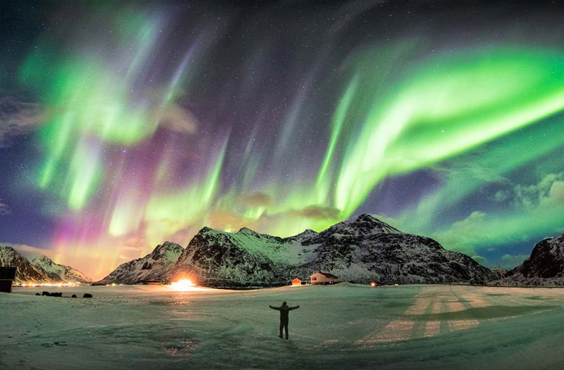 melhores destinos aurora boreal para ver barato