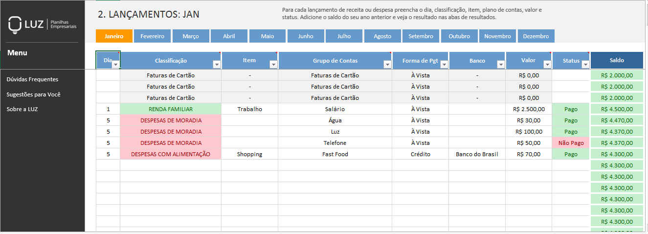 como organizar minhas finanças pessoais do zero