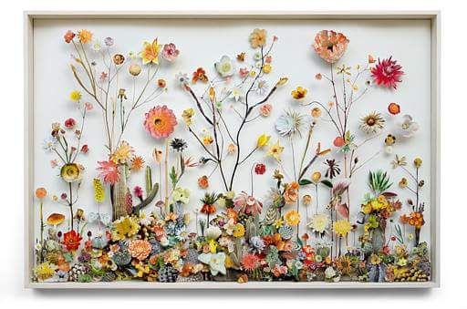 como fazer um quadro de flores secas