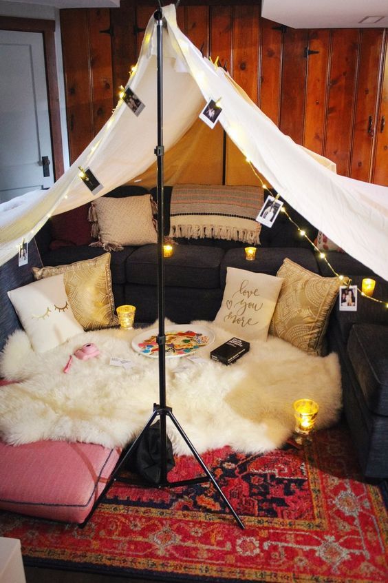 como fazer uma cabana em casa