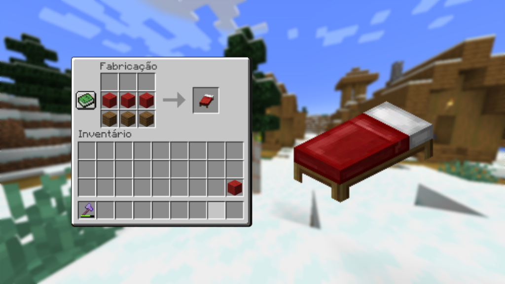 como fazer uma cama no minecraft alpha