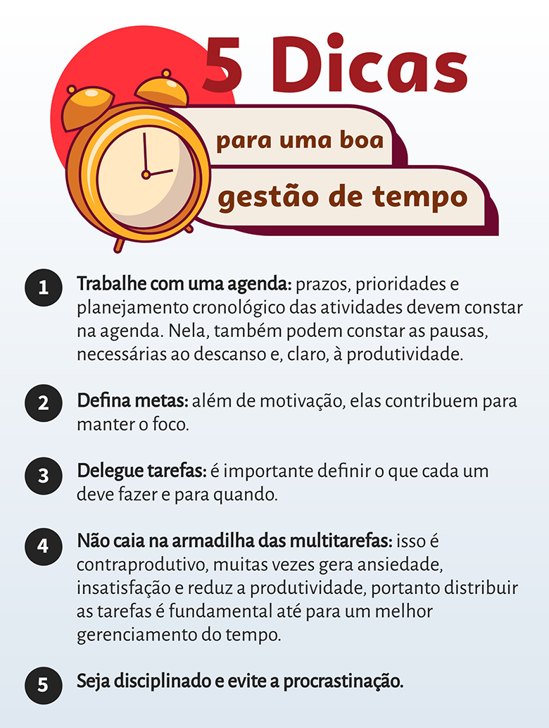 como fazer uma gestão de tempo eficiente